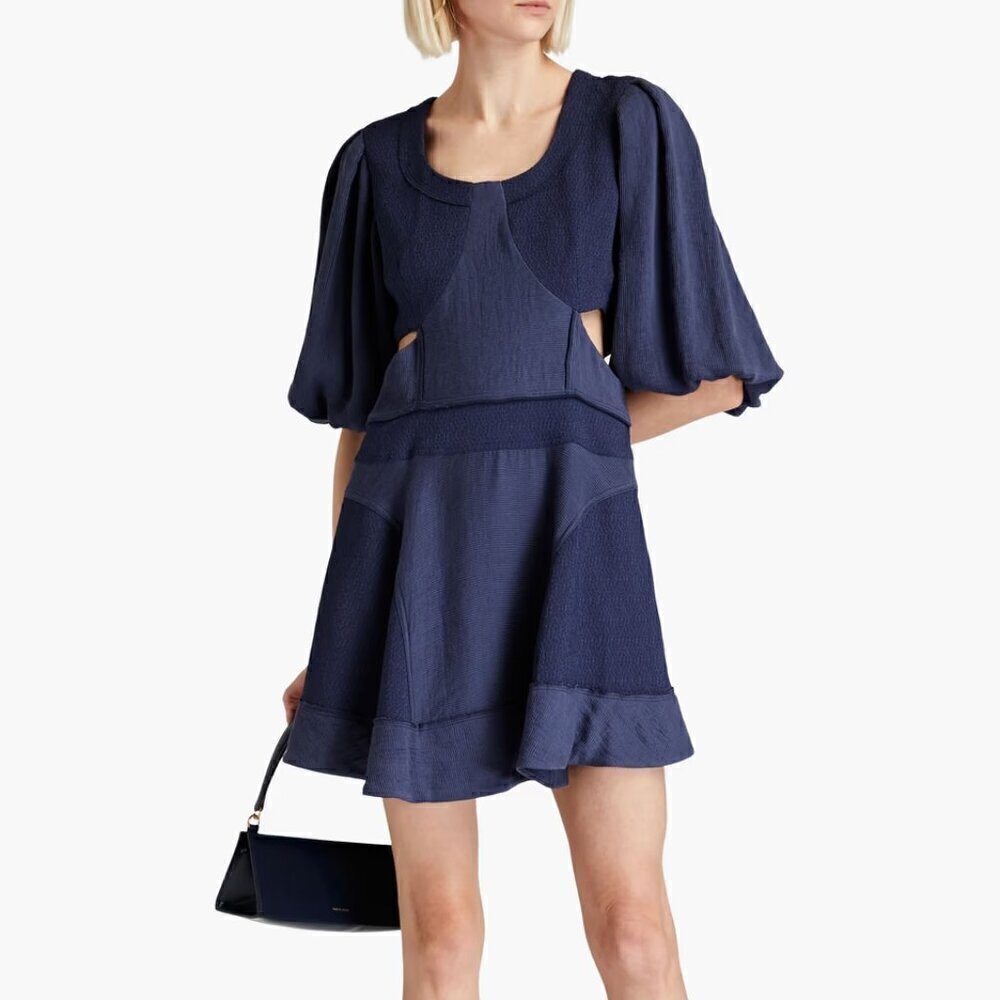 jonathan simkhai journey cutout mini dress size 2